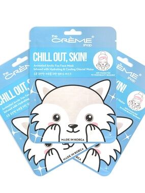 The Crème Shop Chill Out, Skin! Arctic Fox Face Mask - Blue